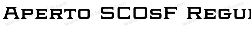 Aperto SCOsF Regular字体转换